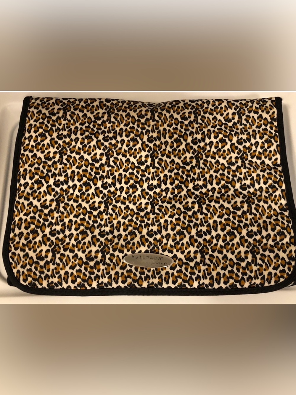Silpada Leopard Print Jewelry Roll in Black, Tan, Cream